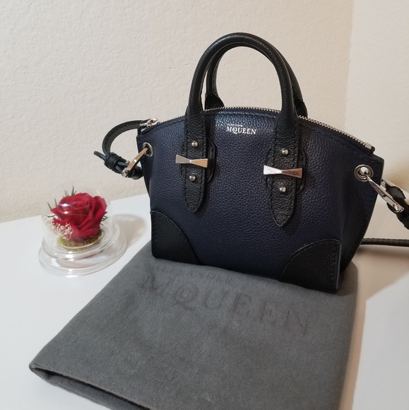 Alexander McQueen Handbags - Alexander McQueen Navy Mini Legend Crossbody